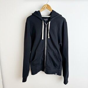 American Giant Men's Black Zip-Up Hoodie (M)